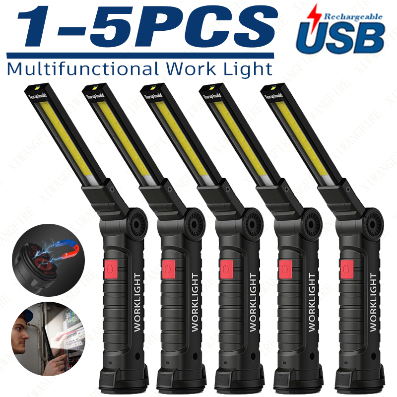 Outdoor Camping Adventure Lamp - 1-5PCS Multifunctional Folding Work Light Portable