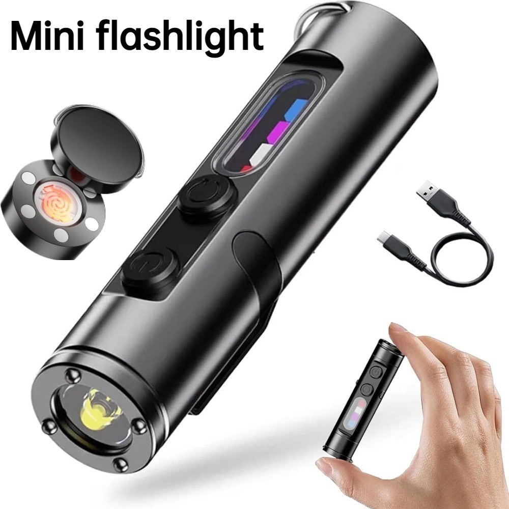 Outdoor Camping Adventure Lamp - Mini Outdoor Flashlight Type C Rechargeable