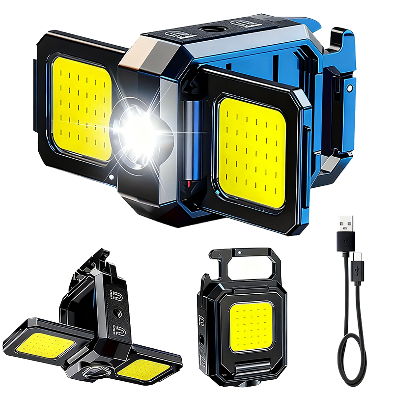 Outdoor Camping Lampe - Mini Flashlight Keychain Light COB Work
