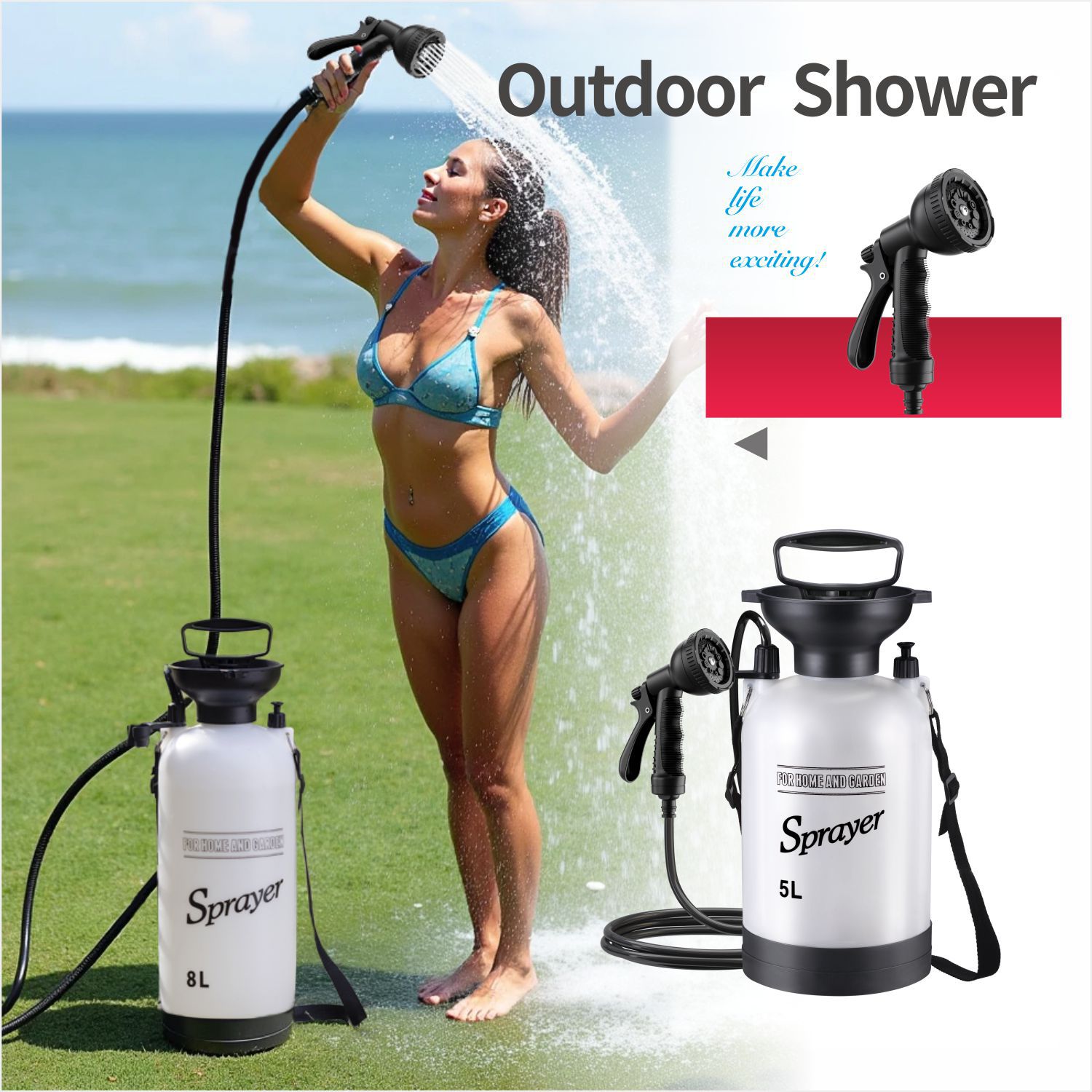 Outdoor Camping Heater - Outdoor Camping Portable Shower - Surf