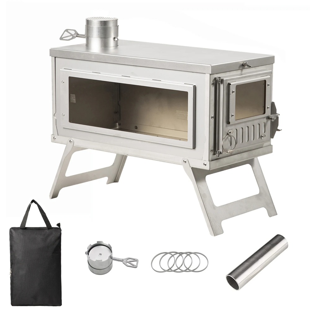 Outdoor Camping Wood Burning Stove - Outdoor Heater Tent Stove Portable Quick