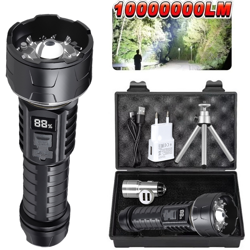 Outdoor Camping Lampe - COB LED Flashlight Rechargeable Lantern 7-core