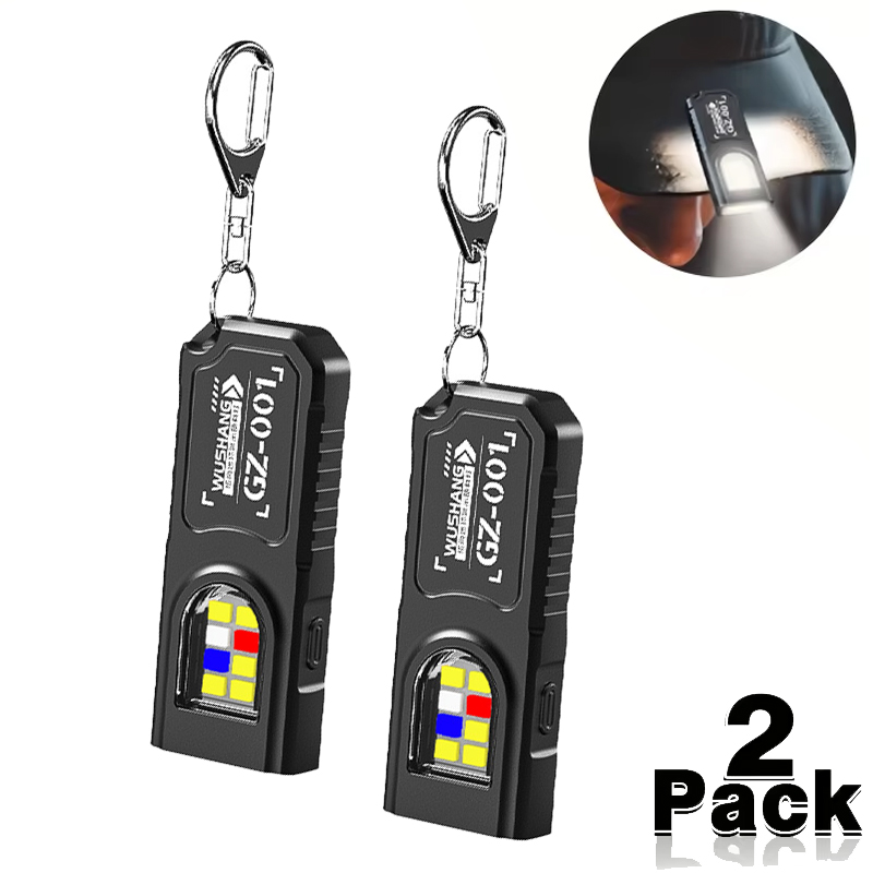 Outdoor Camping Adventure Lamp - Multifunctional Mini COB LED Keychain Flashlight