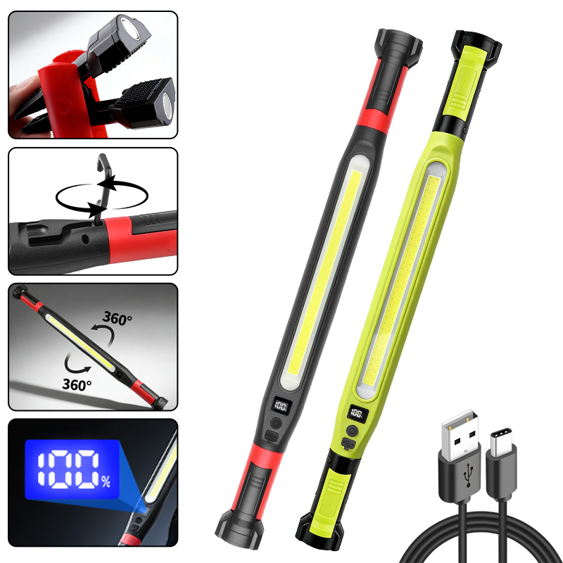 Outdoor Camping Lampe - COB Work Light Type‑C Rechargeable Magnetic