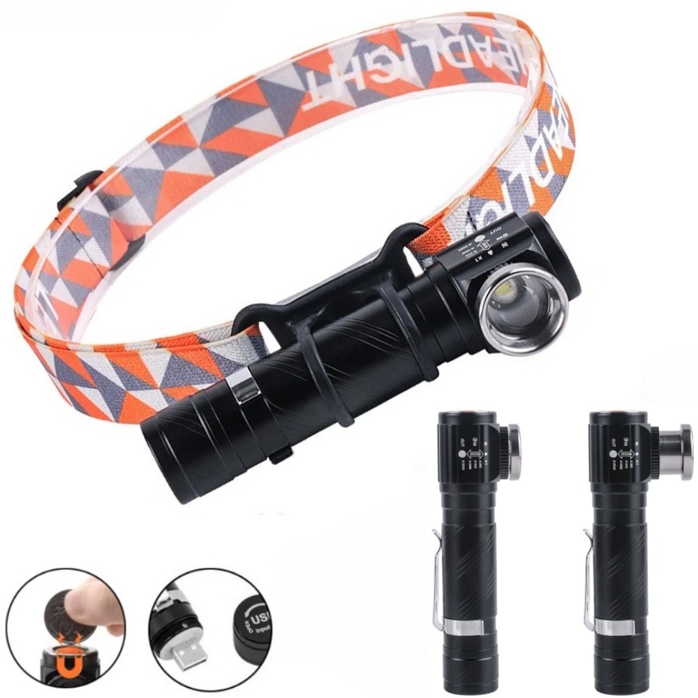 Headlamp - Super Bright LED 90 ° Headlamp