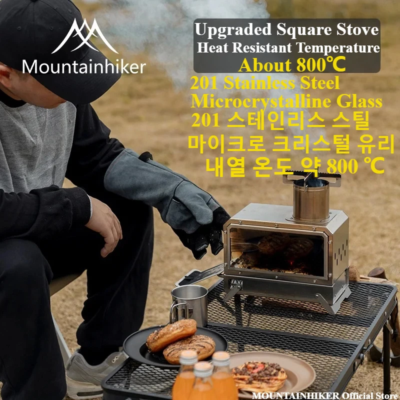 MOUNTAINHIKER Portable Wood Fi - Outdoor Camping Wood Burning Stove ulasan dan harga