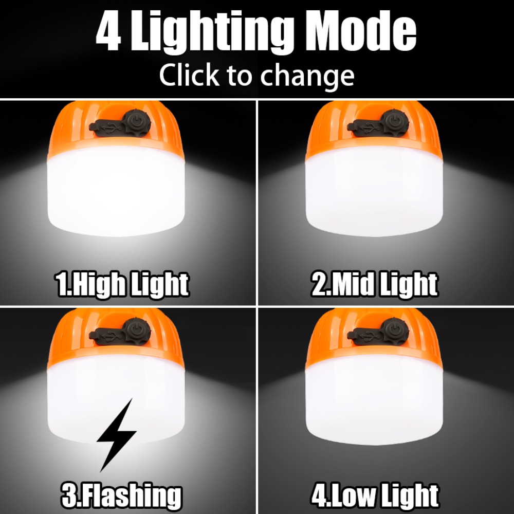 Portable Mini Camping Lamp 4 L - Outdoor Camping Tent Waterproof ulasan dan harga