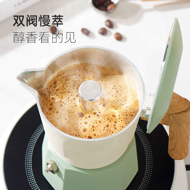 Valve Moka Pot 3 Bar Stovetop  - Camp Percolator Coffee ulasan dan harga