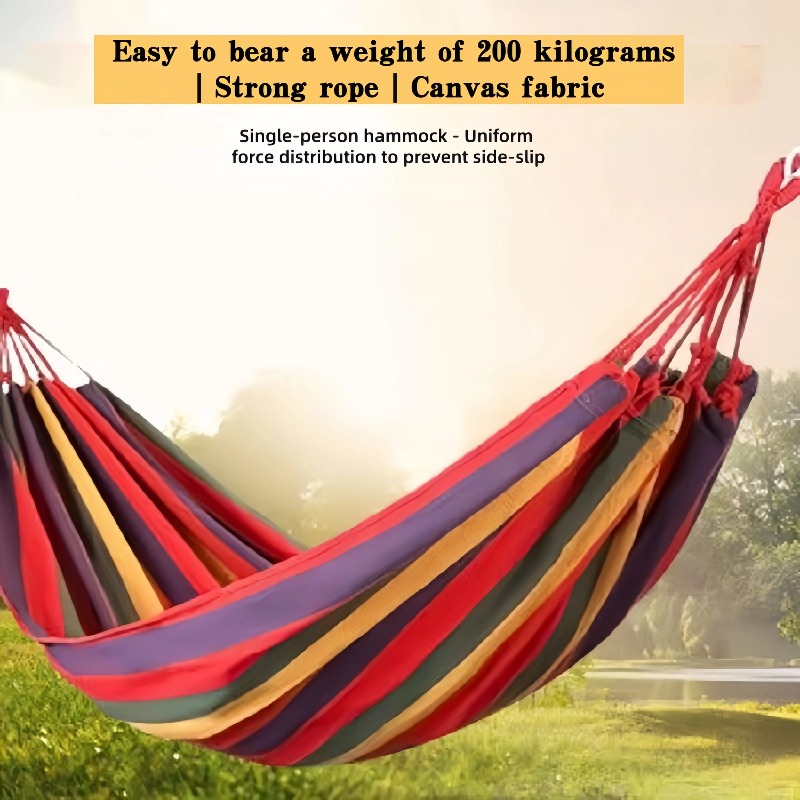 Thick Canvas Outdoor Hammock S - Outdoor Camping Stores ulasan dan harga