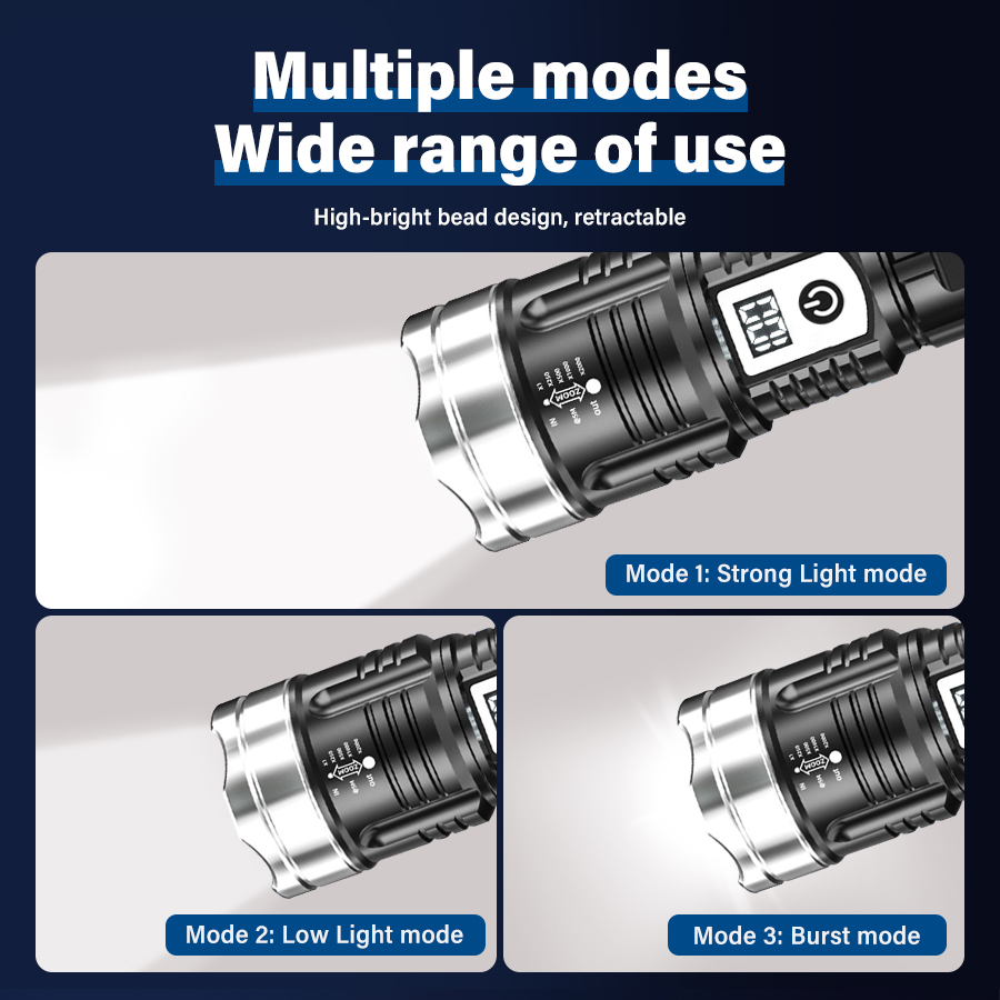 High Power 200000LM LED Flashl - Outdoor Camping Lampe ulasan dan harga