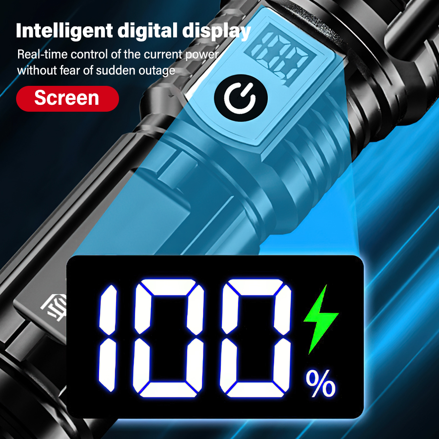 High Power 200000LM LED Flashl - Outdoor Camping Lampe ulasan dan harga