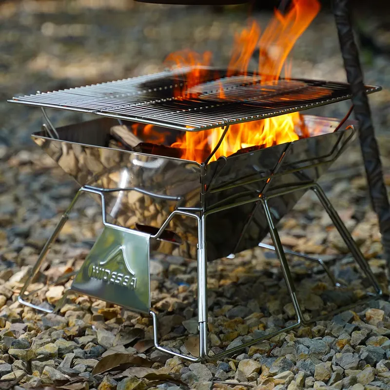Outdoor Camping BBQ Grill, Wid - Outdoor Camping Wood Burning Stove ulasan dan harga