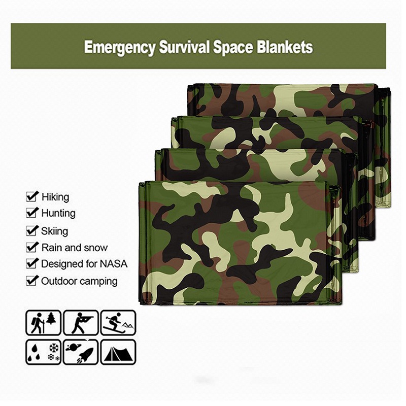 1pcs Emergency Thermal Blanket - Outdoor Camping Rug Waterproof ulasan dan harga