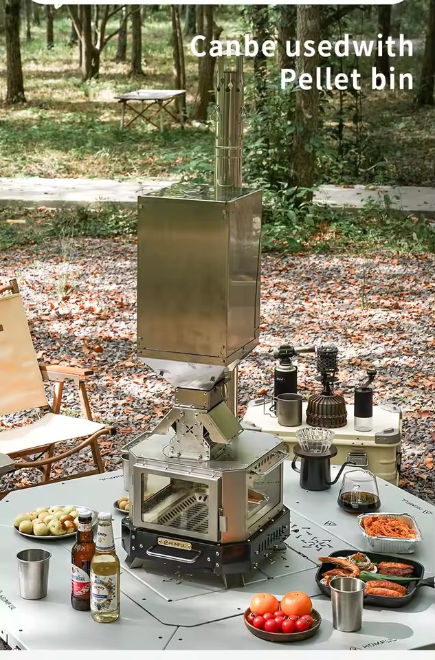 HOMFUL Portable Firewood Stove - Outdoor Camping Wood Burning Stove ulasan dan harga