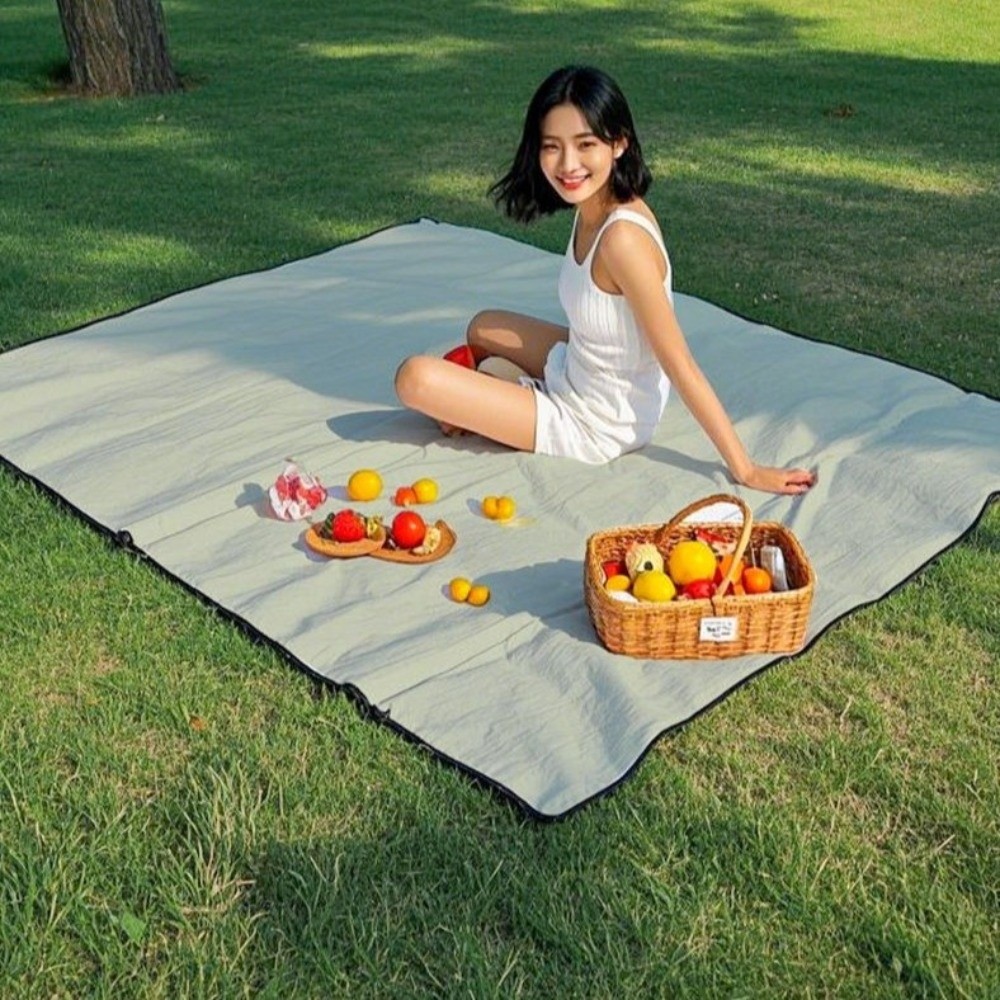 Portable Thickened Picnic Mat  - Outdoor Camping Rug Waterproof ulasan dan harga