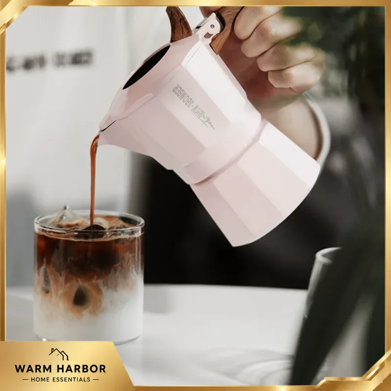 MHW-3BOMBER Moka Pot 100ml Sto - Camp Percolator Coffee ulasan dan harga
