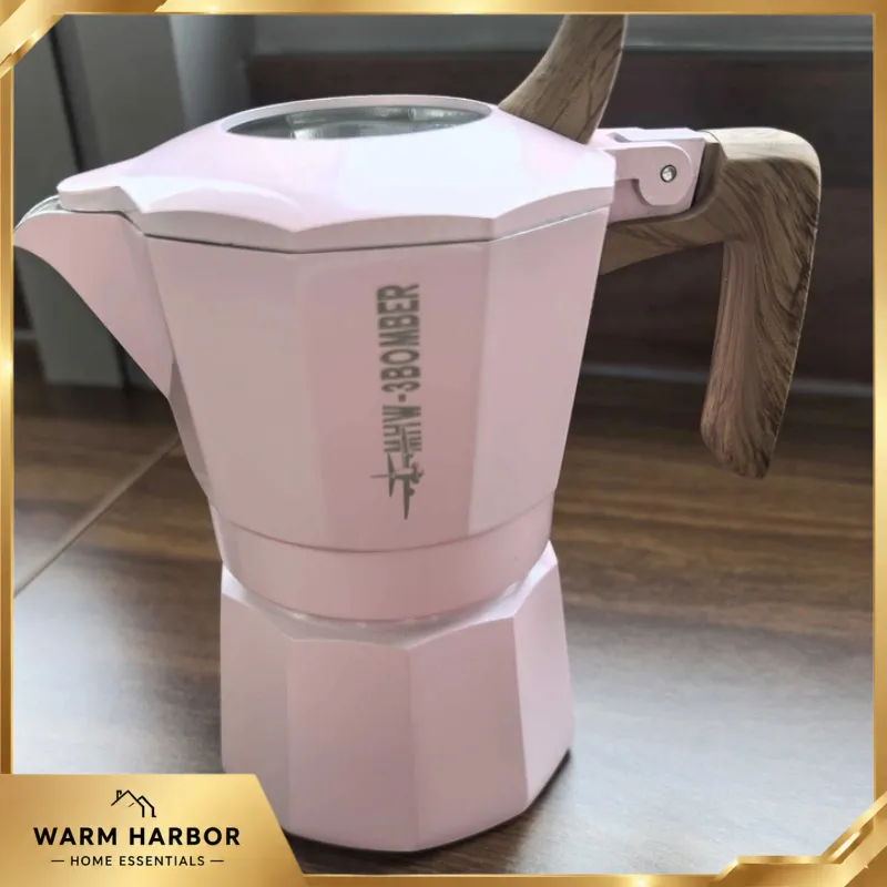 MHW-3BOMBER Moka Pot 100ml Sto - Camp Percolator Coffee ulasan dan harga