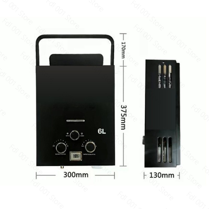 6L Portable Tankless Gas Water - Outdoor Camping Heater ulasan dan harga