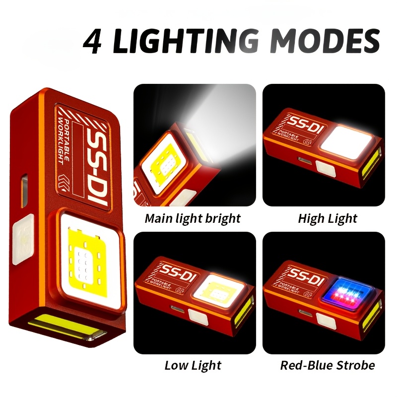 Powerful Mini COB LED Keychain - Outdoor Camping Adventure Lamp ulasan dan harga
