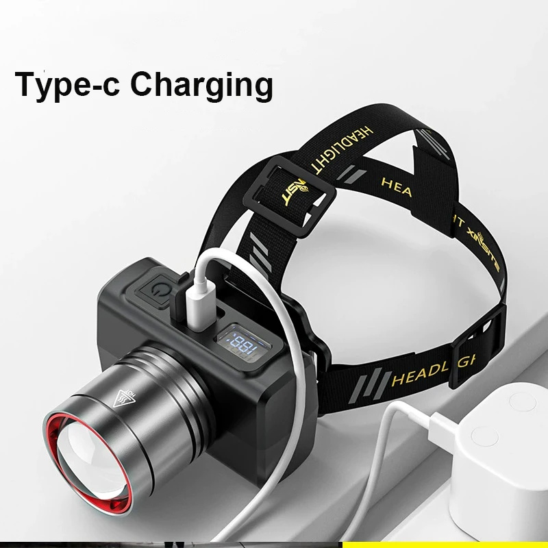2026 LED digital Rechargeable  - Headlamp ulasan dan harga