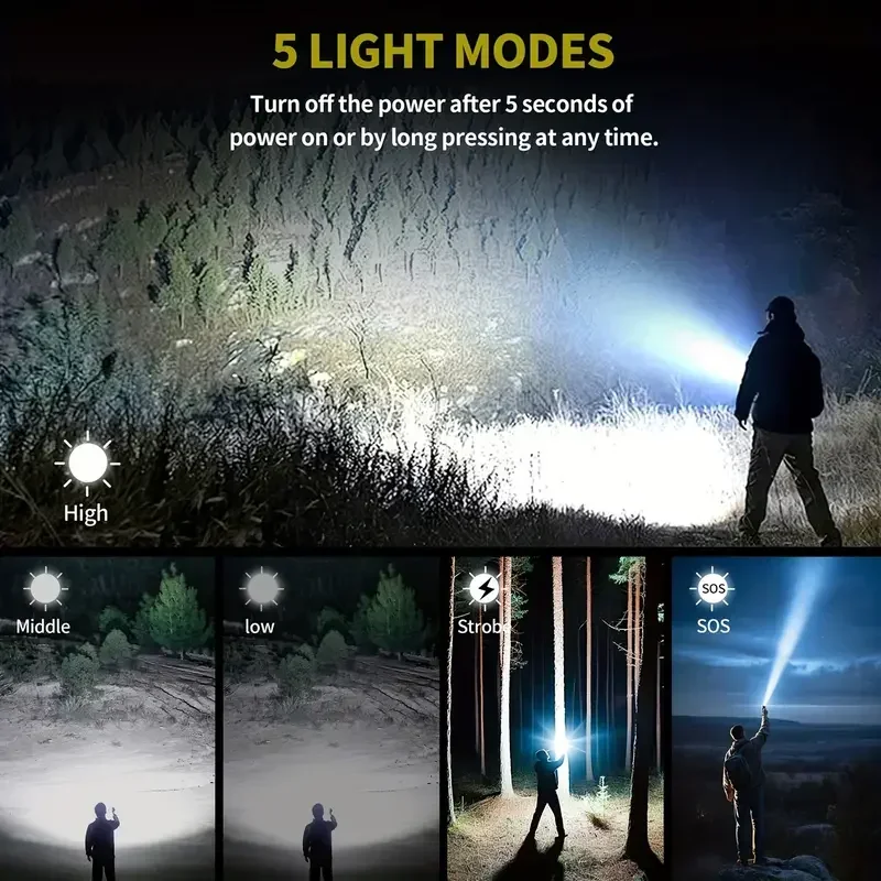 Ultra Powerful Flashlight Conc - Outdoor Camping Adventure Lamp ulasan dan harga