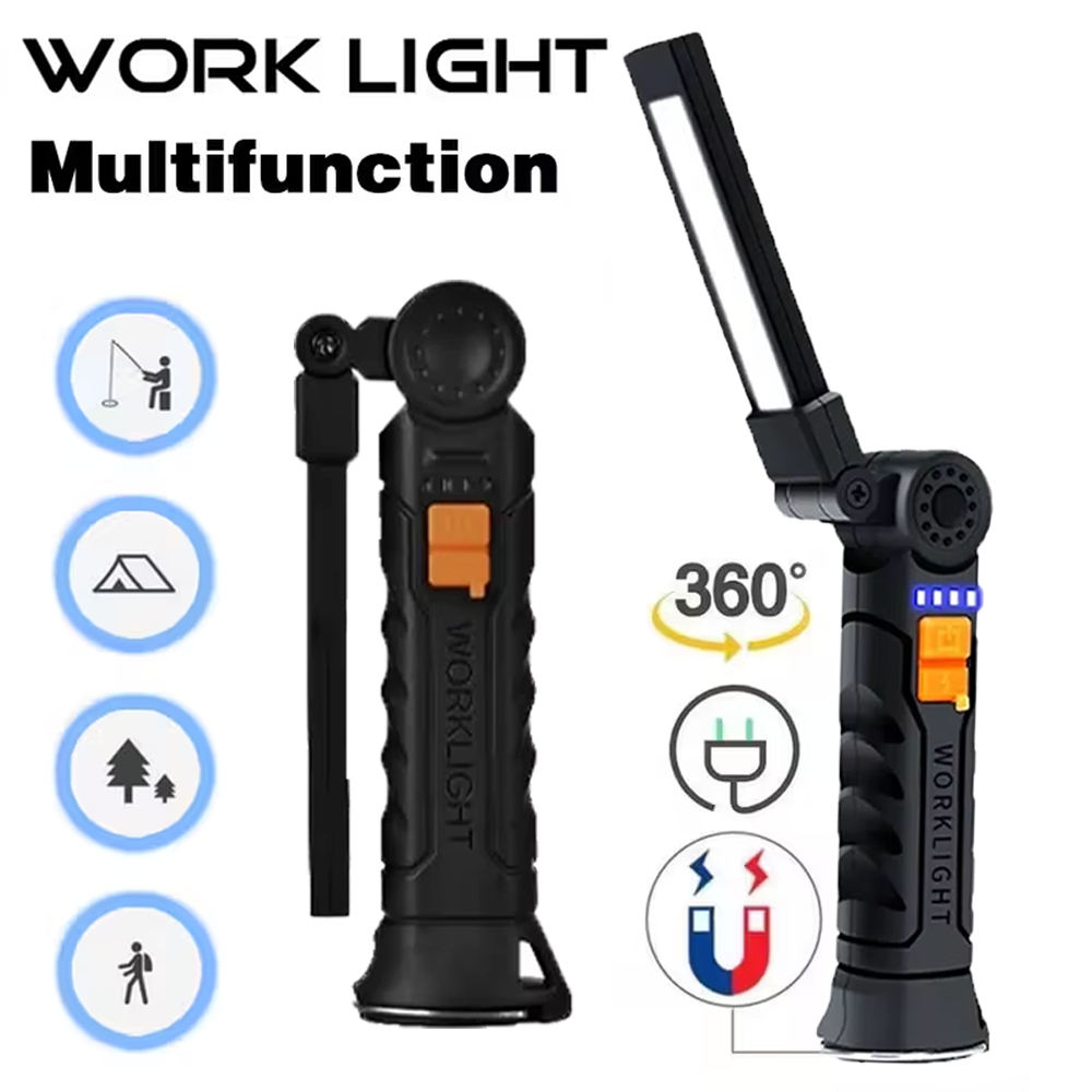 Portable COB LED Flashlight US - Outdoor Camping Adventure Lamp ulasan dan harga