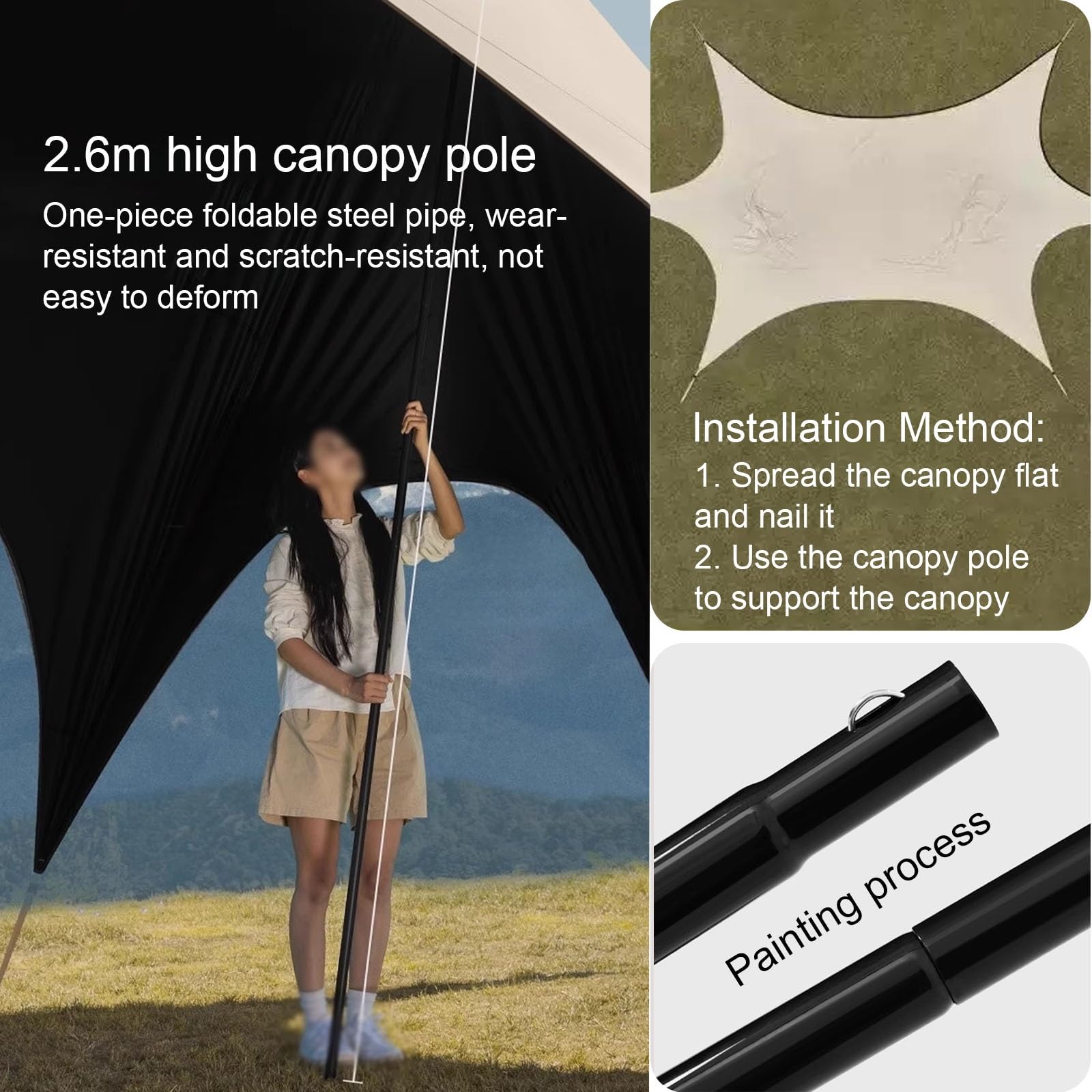 360 Sun Protection Canopy Tent - Outdoor Camping Ute ulasan dan harga
