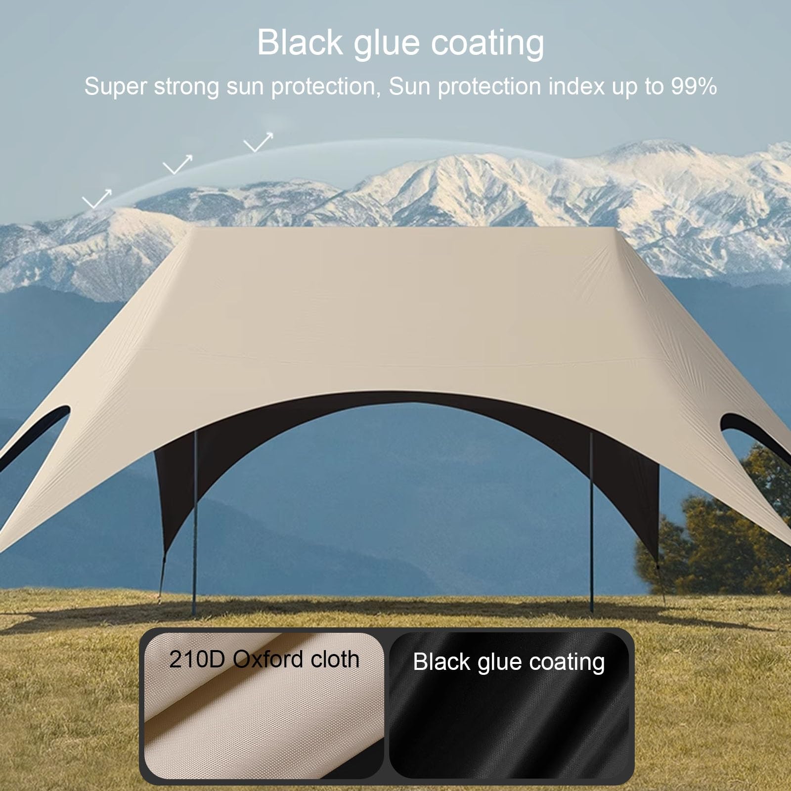 360 Sun Protection Canopy Tent - Outdoor Camping Ute ulasan dan harga
