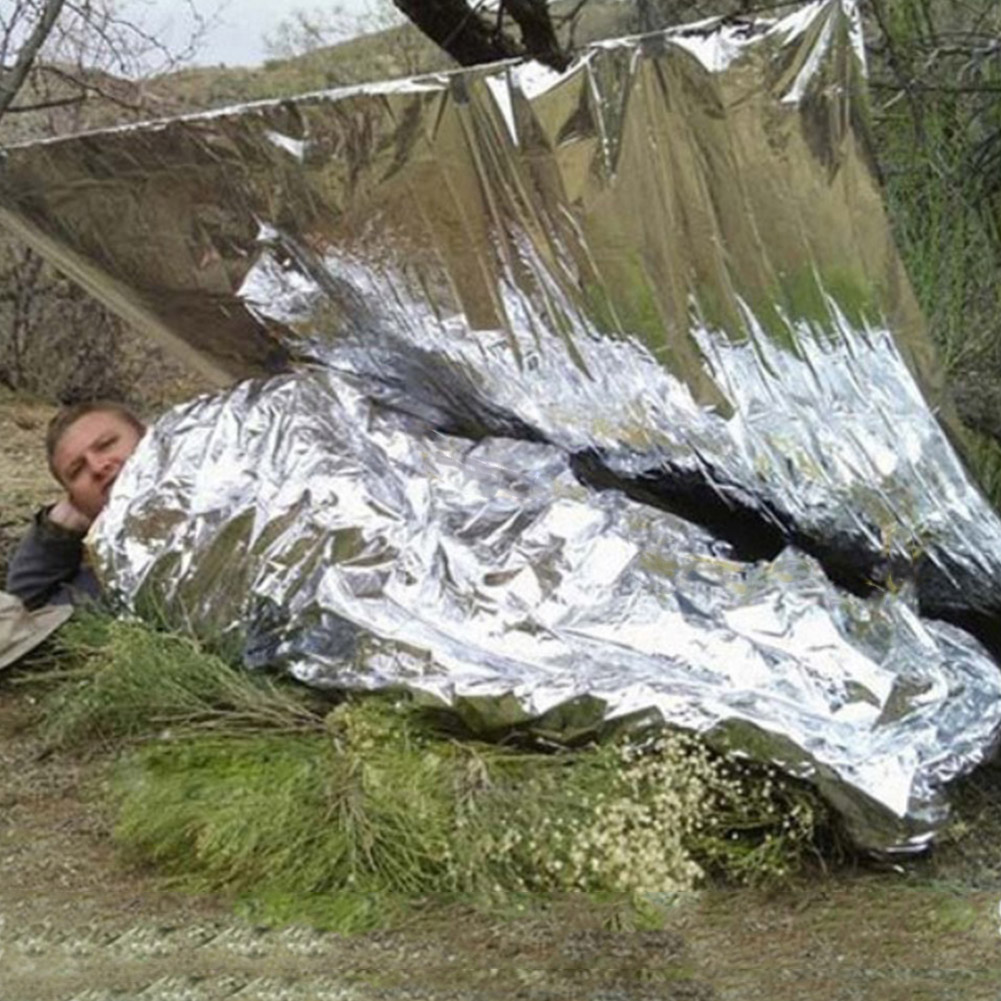 1-10PCS Emergency Thermal Blan - Outdoor Camping Rug Waterproof ulasan dan harga