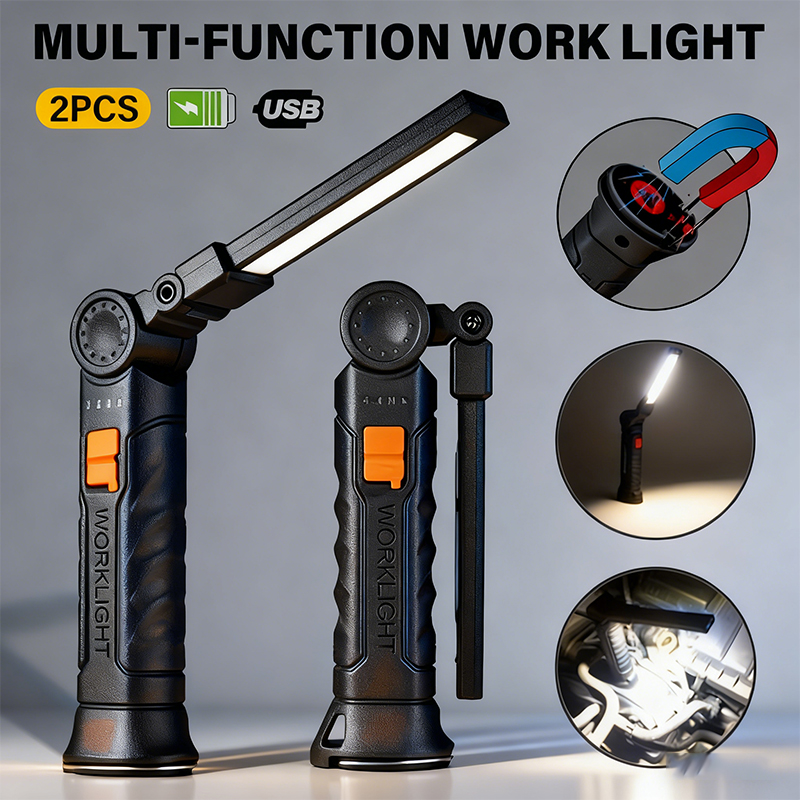 Portable COB LED Flashlight US - Outdoor Camping Adventure Lamp ulasan dan harga