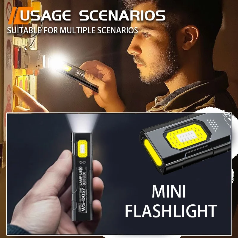 Powerful Mini COB LED Keychain - Outdoor Camping Adventure Lamp ulasan dan harga