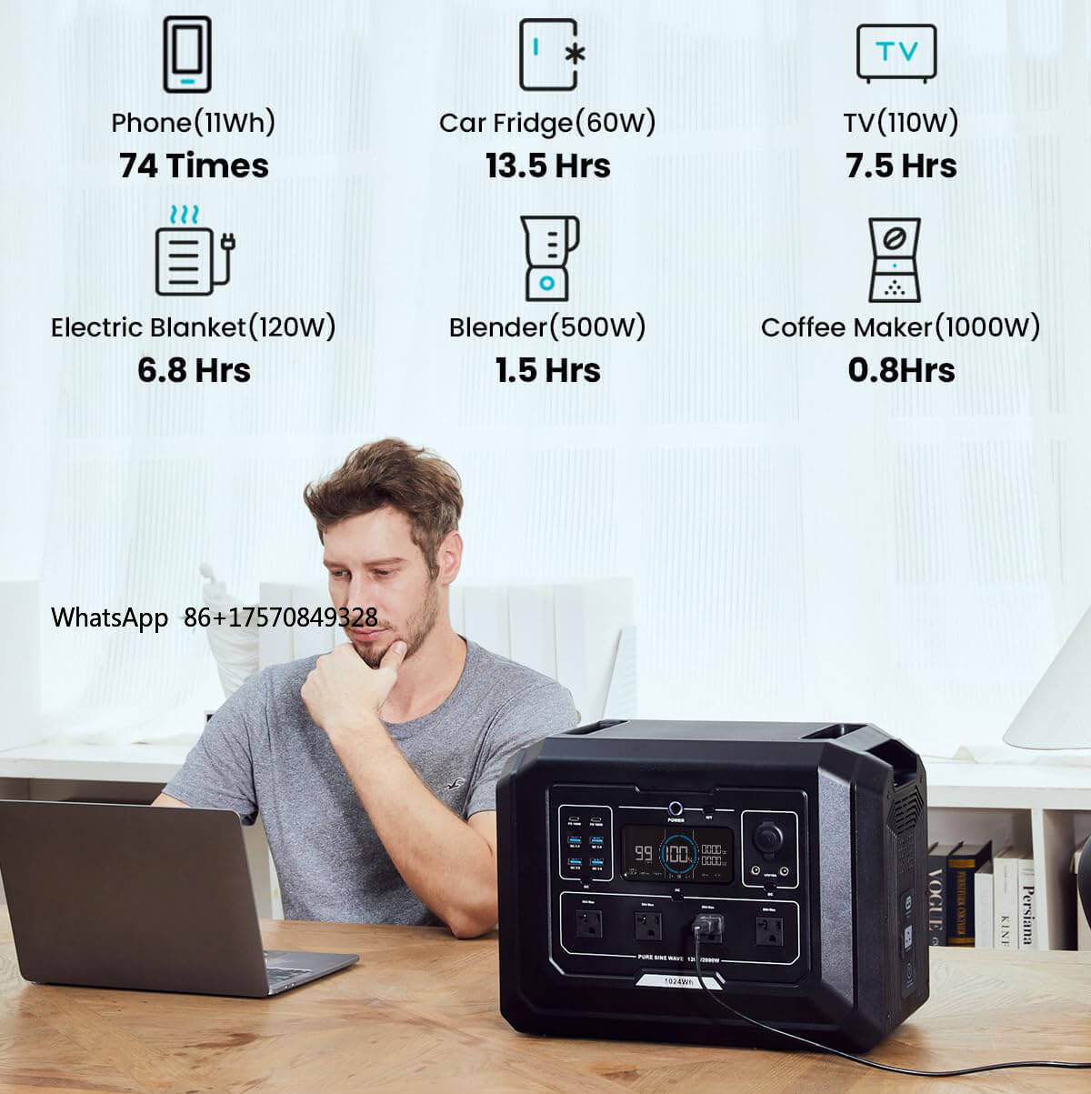 LiFePO4 Battery 2kw Output Tra - Portable Power Station ulasan dan harga