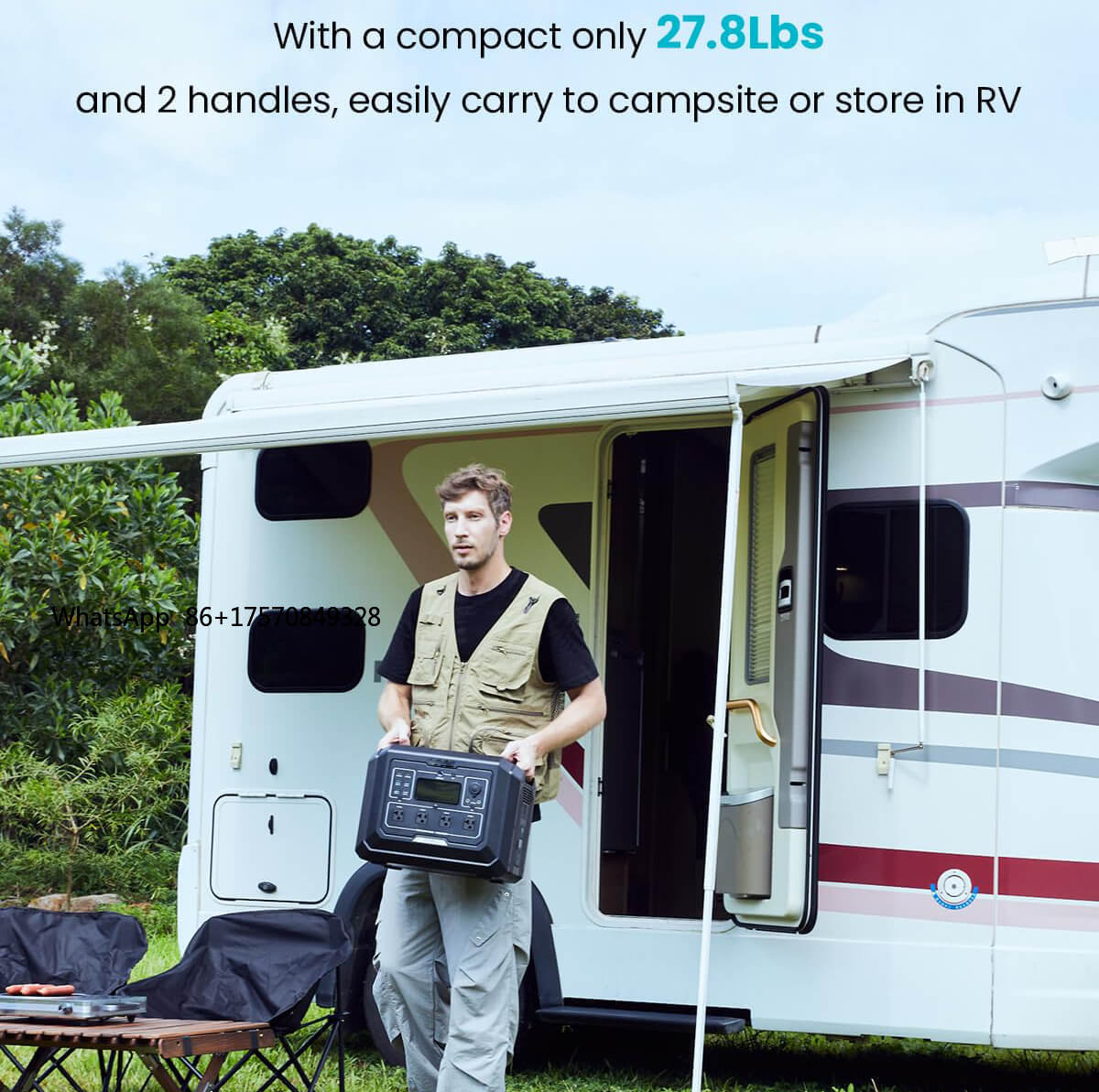 LiFePO4 Battery 2kw Output Tra - Portable Power Station ulasan dan harga