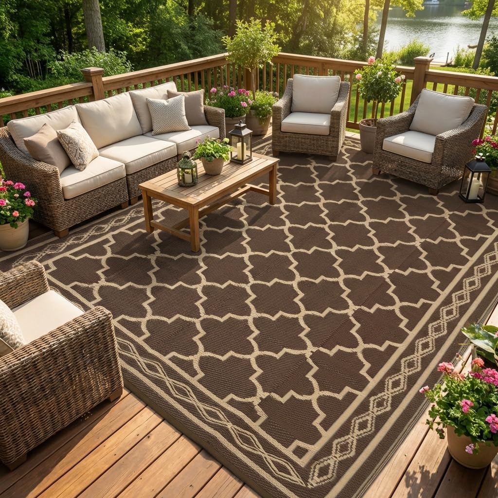 9x12 Reversible Outdoor Patio  - Outdoor Camping Rugs 9X12 ulasan dan harga