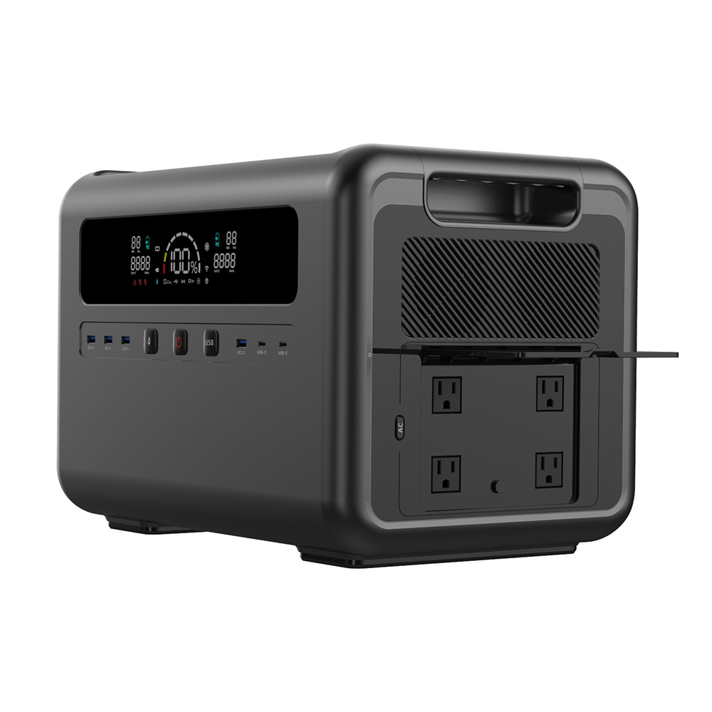2400W Solar Power Generator, L - Portable Power Station ulasan dan harga
