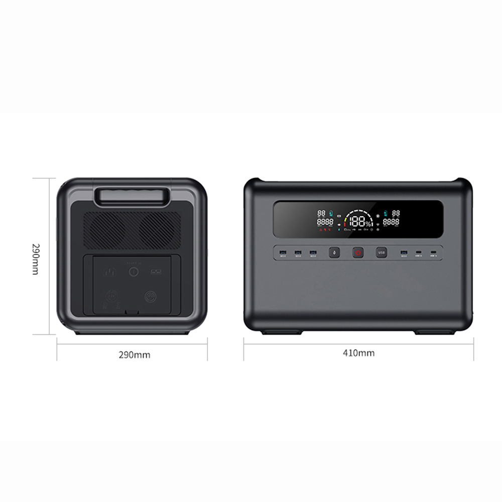 2400W Solar Power Generator, L - Portable Power Station ulasan dan harga