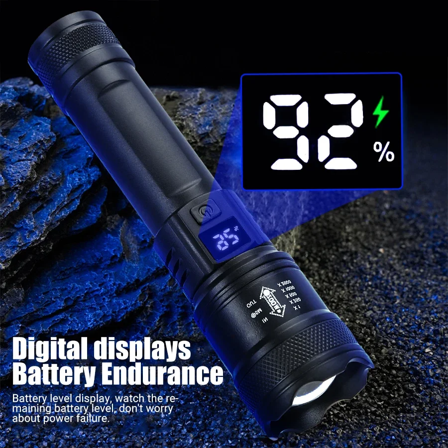 9900LM Powerful LED Flashlight - Outdoor Camping Adventure Lamp ulasan dan harga