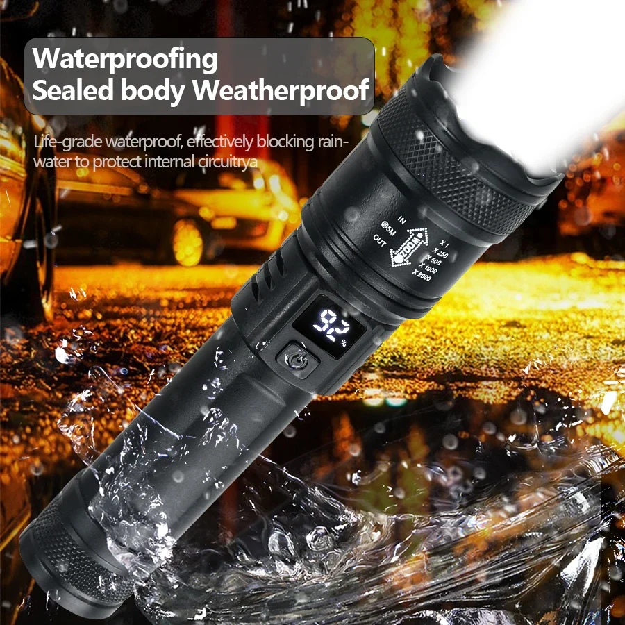 9900LM Powerful LED Flashlight - Outdoor Camping Adventure Lamp ulasan dan harga