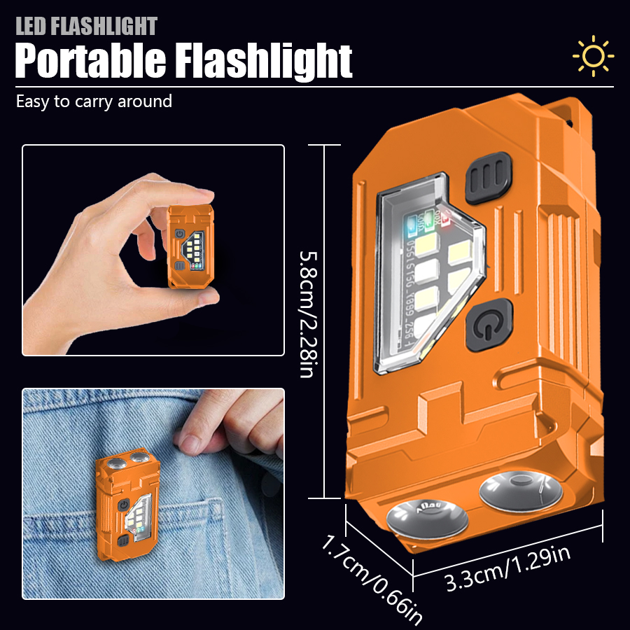 Mini Keychain EDC Flashlight R - Headlamp ulasan dan harga