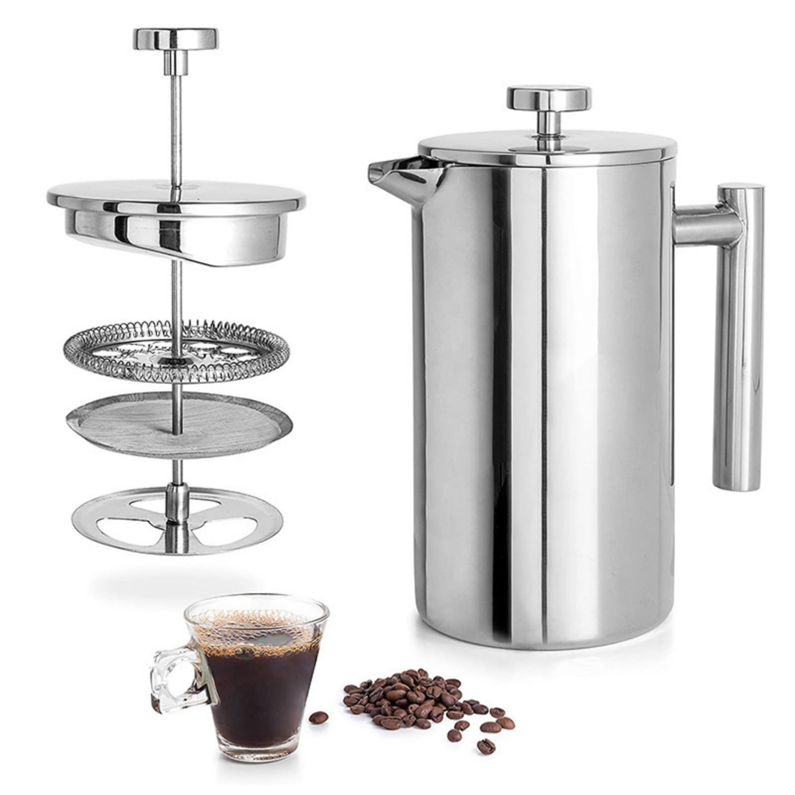 Portable French Press Stainles - Camp Percolator Coffee ulasan dan harga