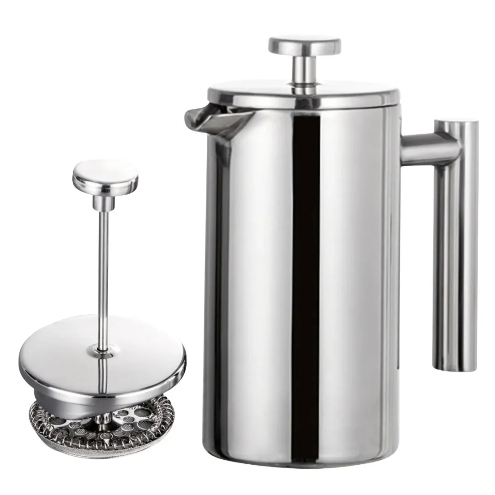 Portable French Press Stainles - Camp Percolator Coffee ulasan dan harga