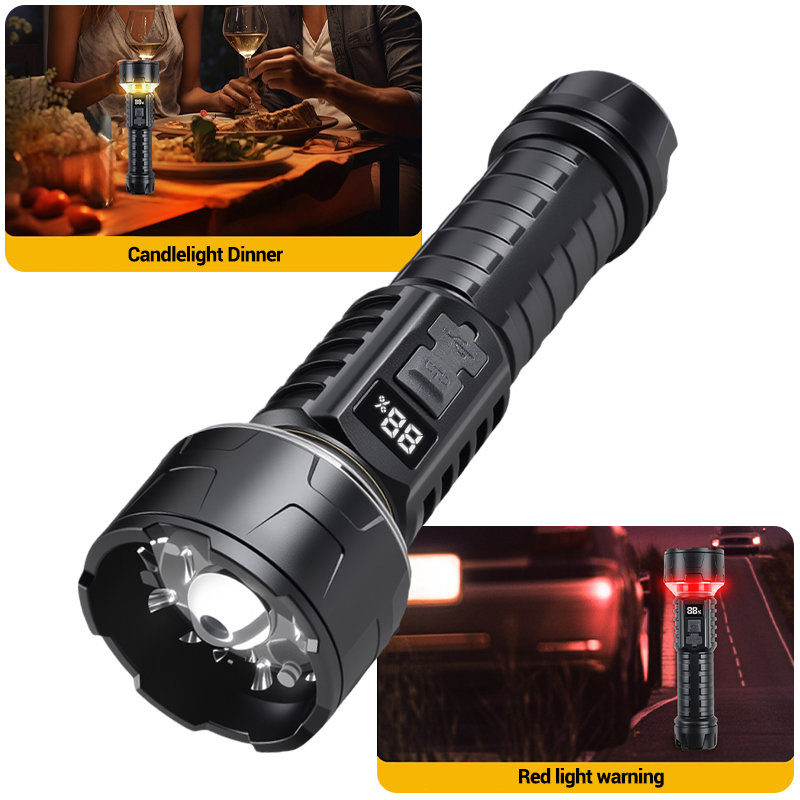 COB LED Flashlight Rechargeabl - Outdoor Camping Lampe ulasan dan harga