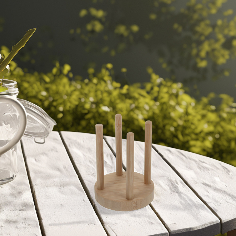 Compact Wooden Cup Holder for  - Outdoor Camping Stores ulasan dan harga
