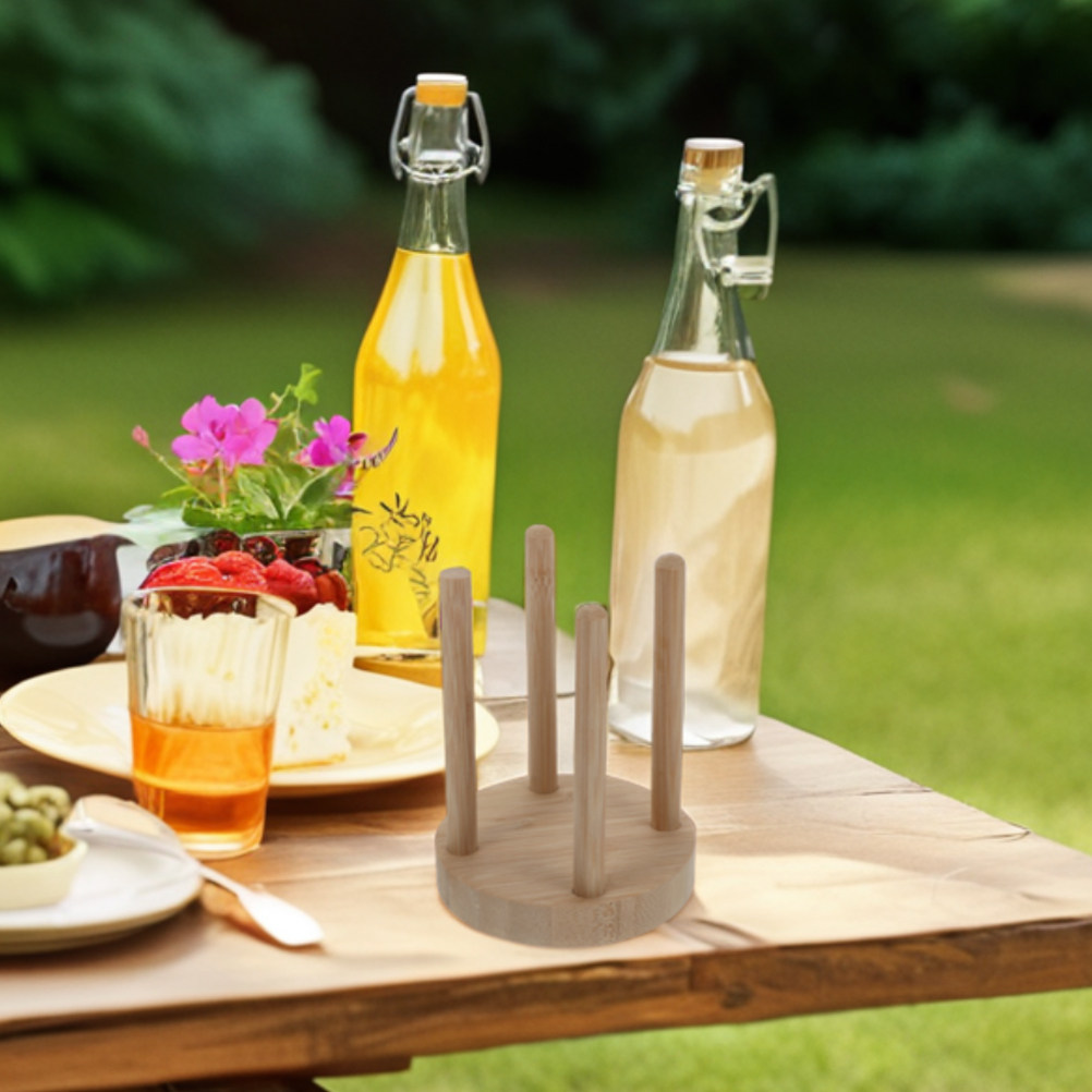 Compact Wooden Cup Holder for  - Outdoor Camping Stores ulasan dan harga