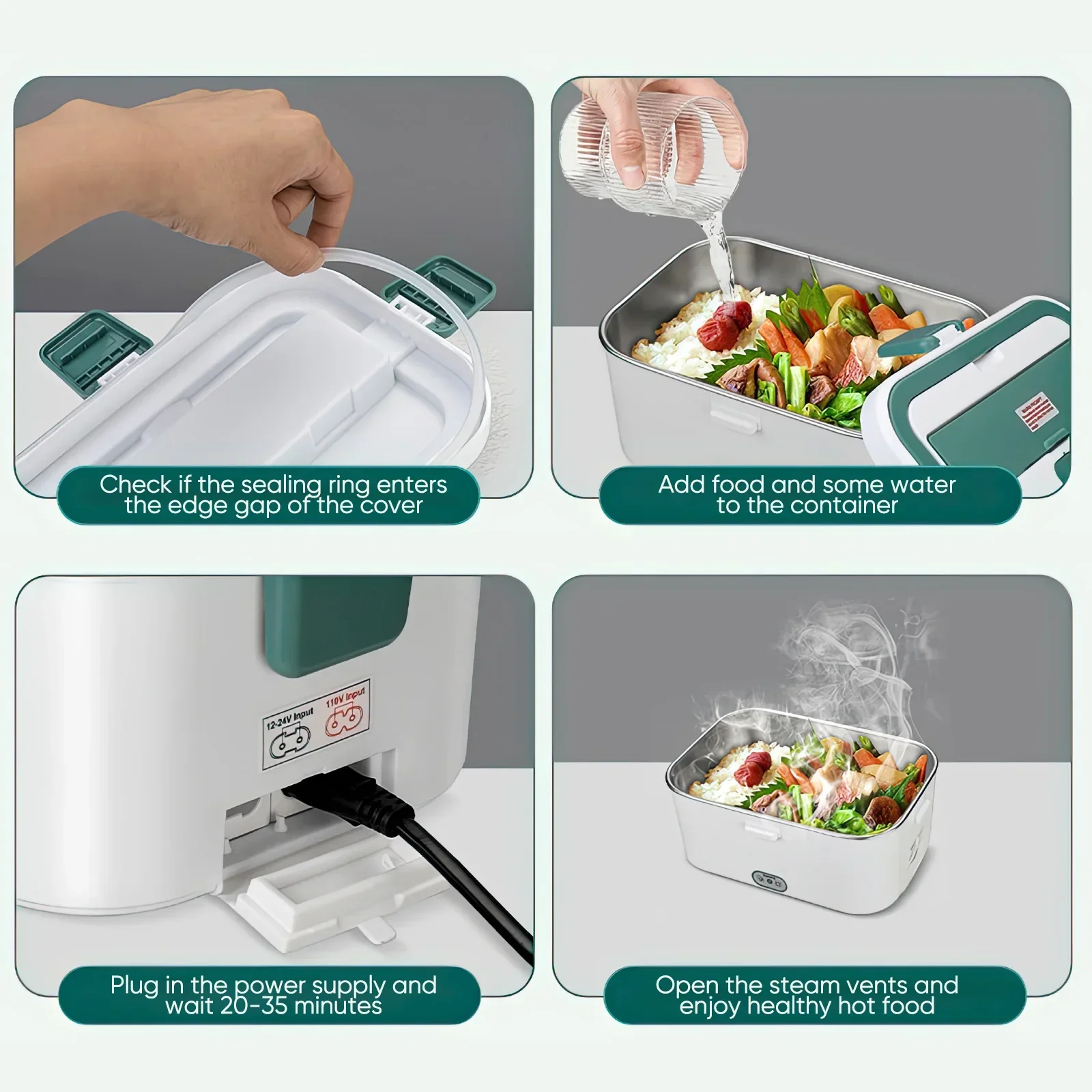 Electric Lunch Box Food Warmer - Outdoor Camping Heater ulasan dan harga