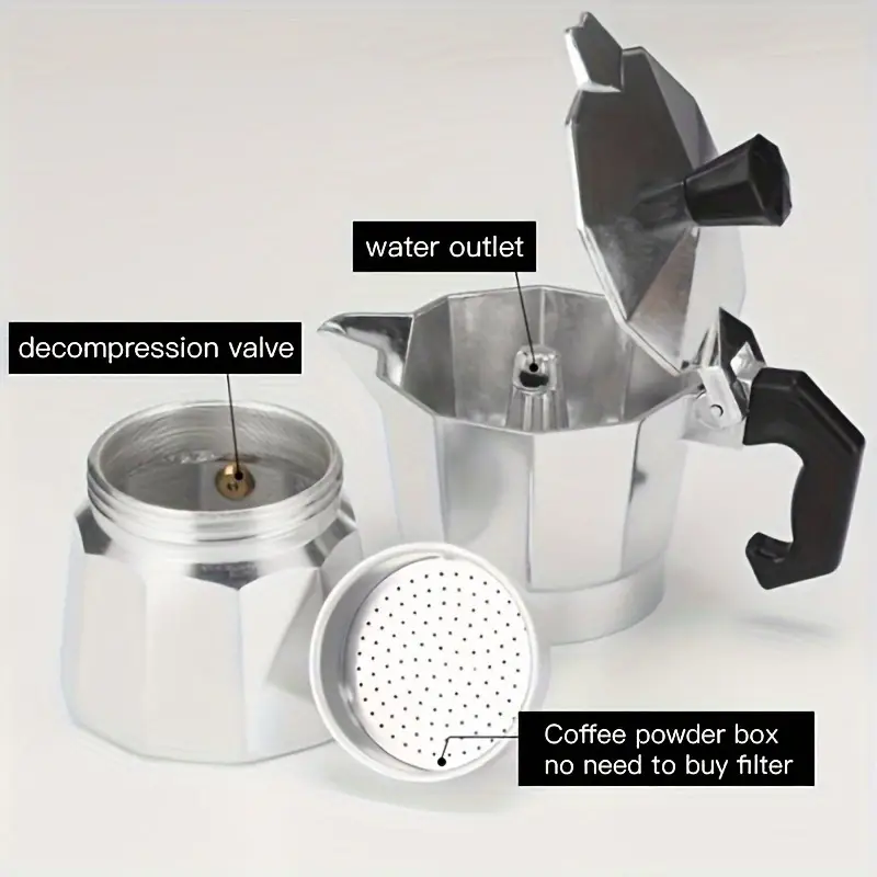 Classic Aluminum Moka Pot 50-3 - Outdoor Camping Items ulasan dan harga