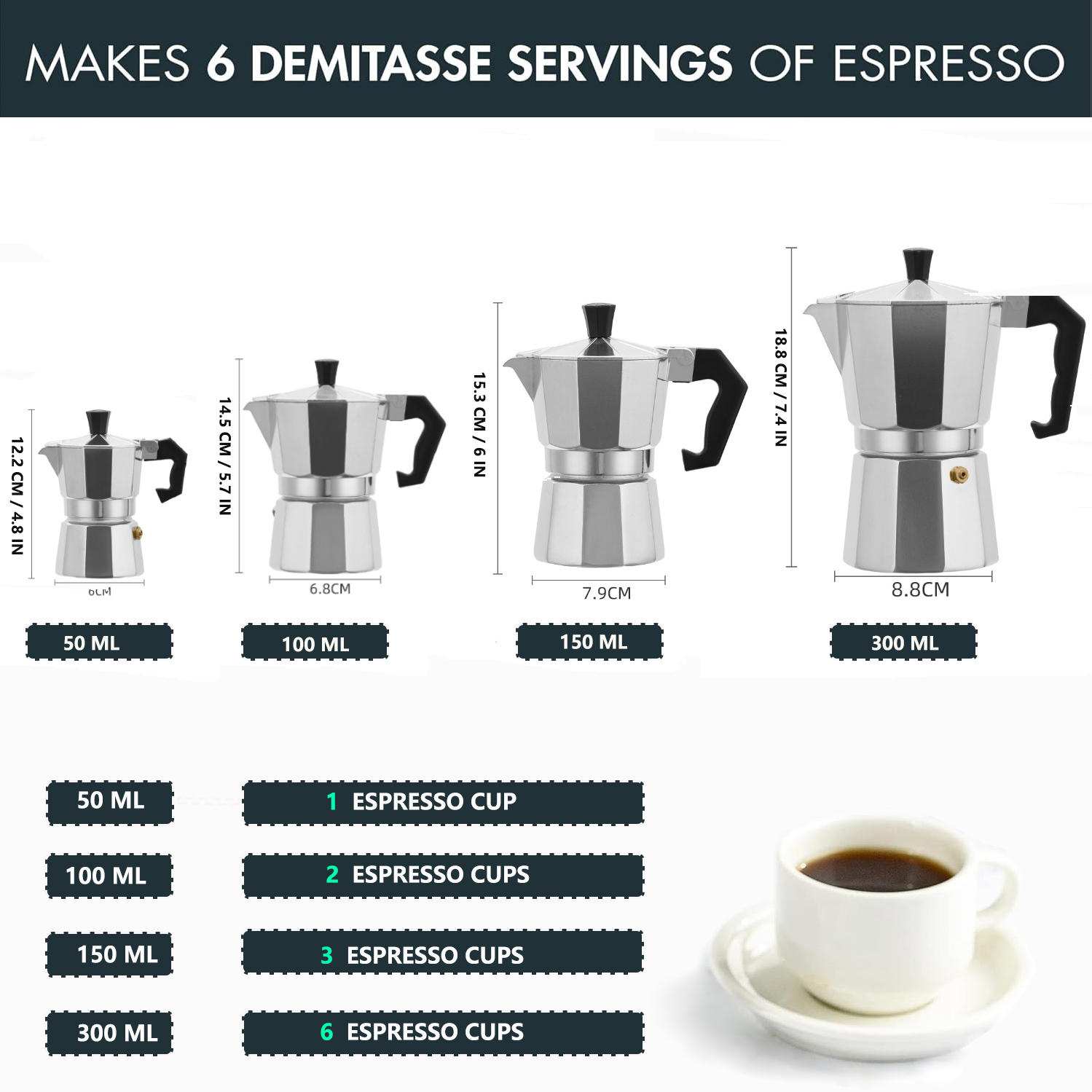 Classic Aluminum Moka Pot 50-3 - Outdoor Camping Items ulasan dan harga