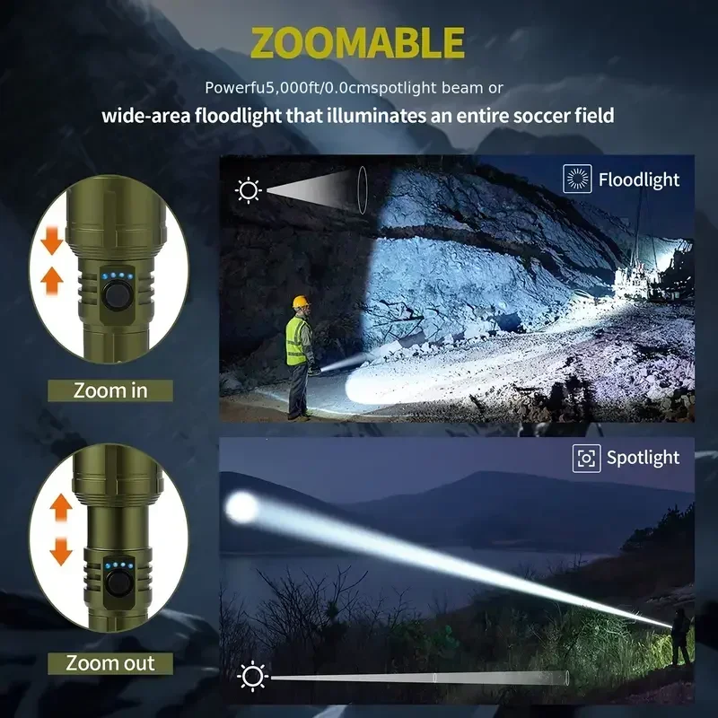 Ultra Powerful Flashlight Conc - Outdoor Camping Adventure Lamp ulasan dan harga