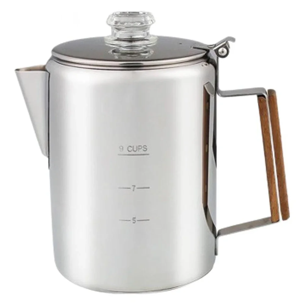 9 Cup Coffee Maker Camping Cof - Camp Percolator Coffee ulasan dan harga