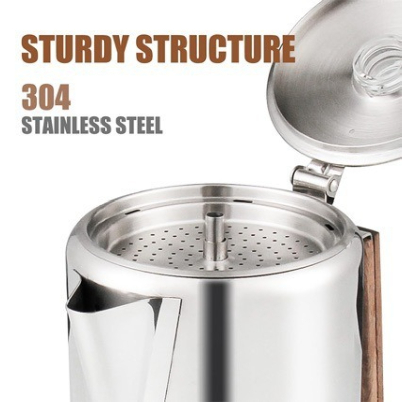 6-Cup 9-Cup 12-Cup Stainless S - Camp Percolator Coffee ulasan dan harga